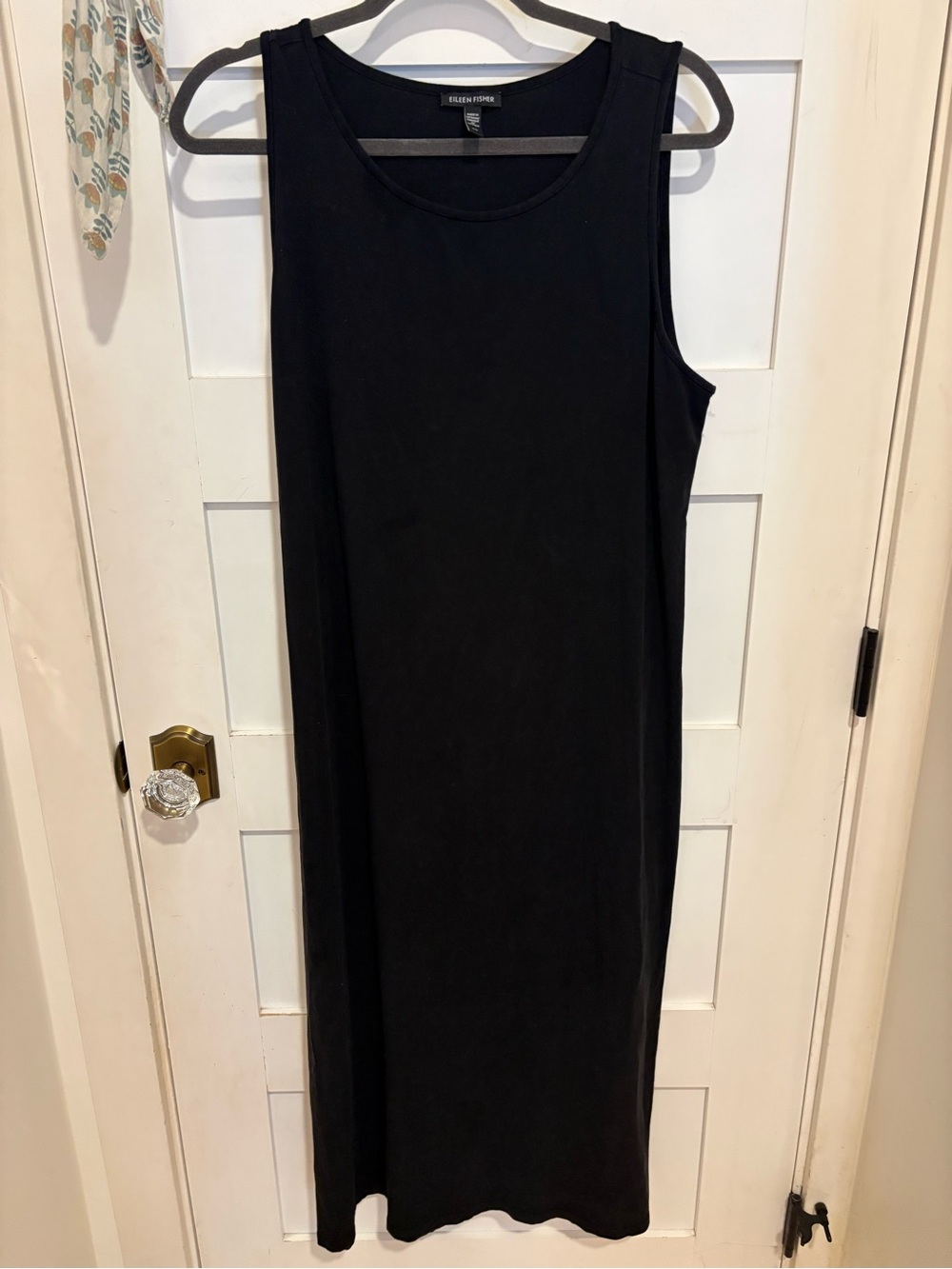 Eileen Fisher Black Sleeveless Maxi Dress